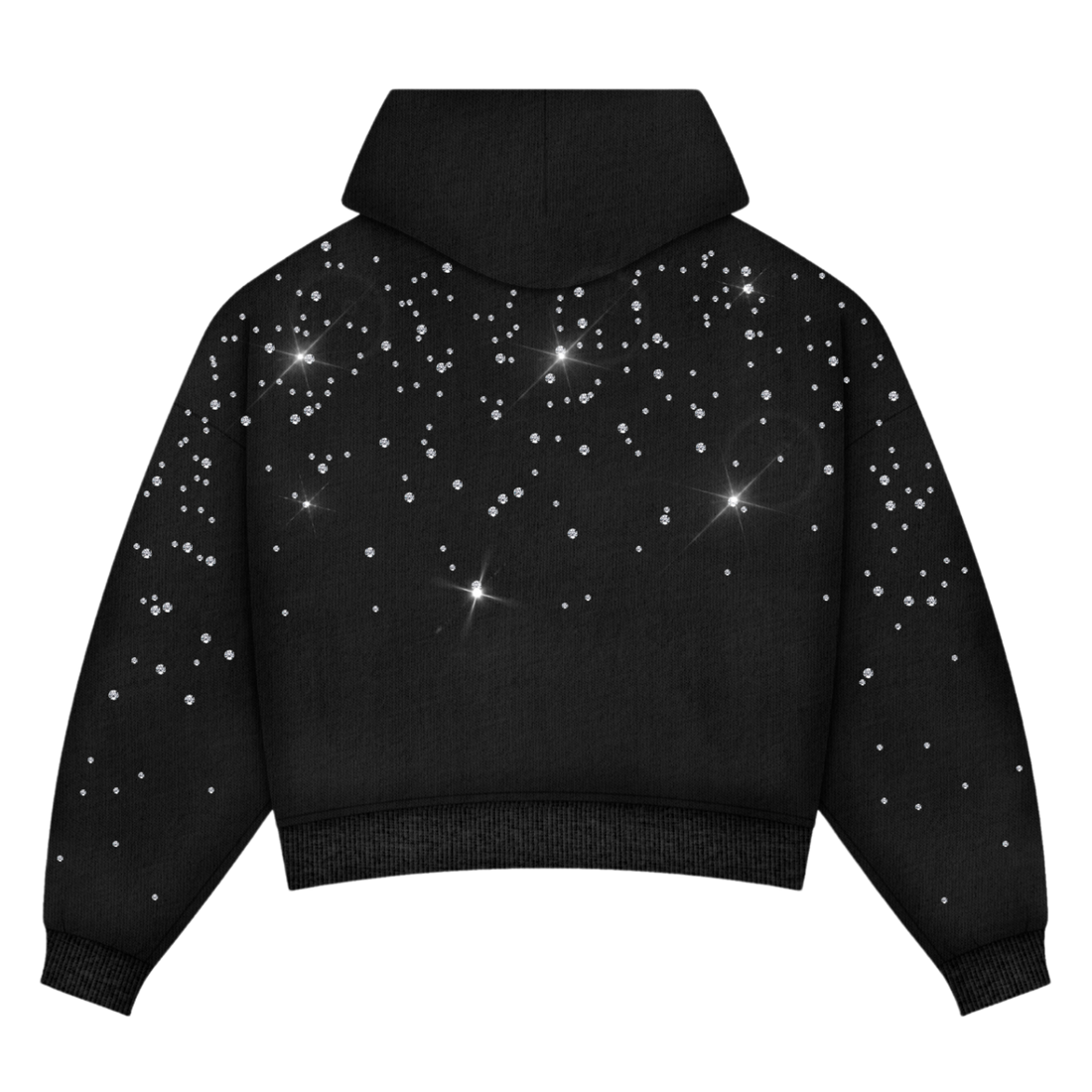 Rhinestone Zip Up