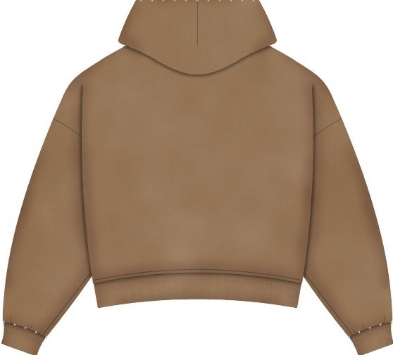 YHWH Zip Hoodie - Brown