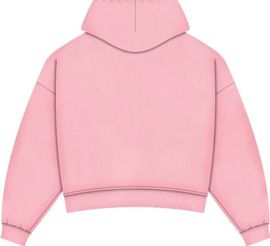 YHWH Zip Hoodie - Pink